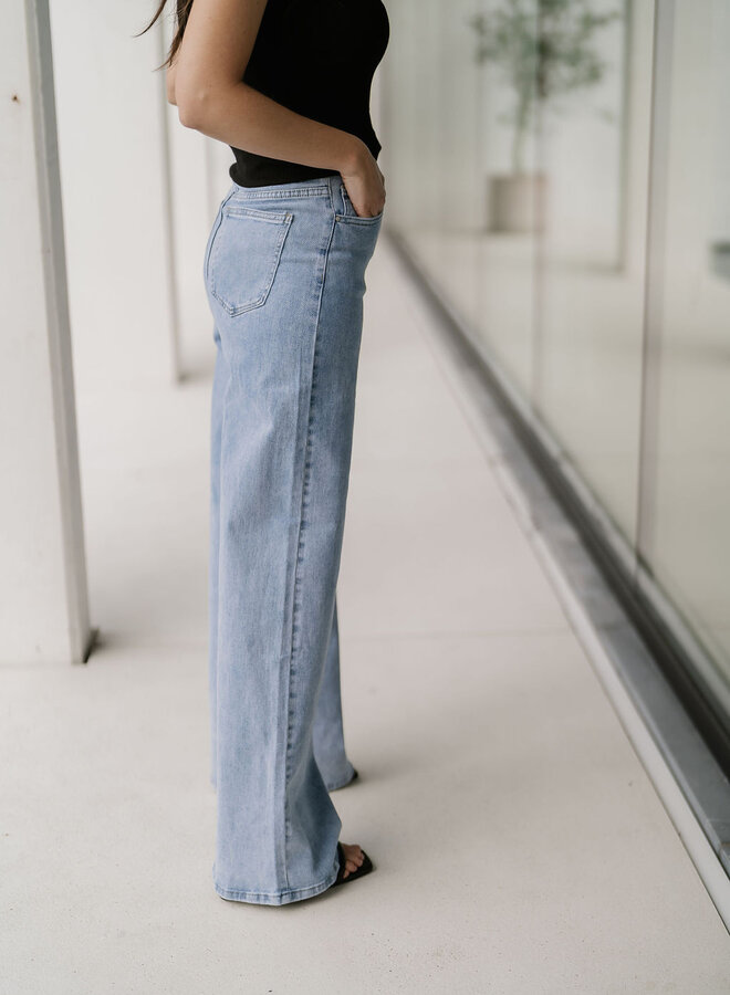 Ophélie Denim Wide Leg / Medium Washed Blue