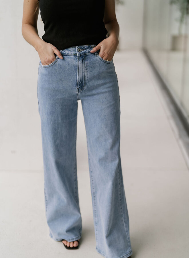 Ophélie Denim Wide Leg / Medium Washed Blue