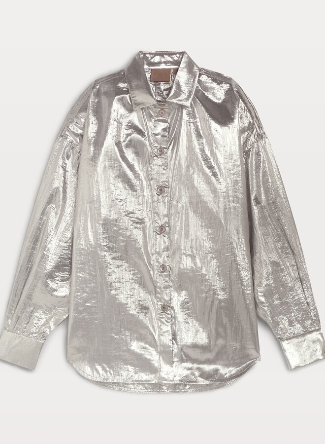 JV / Edin Blouse LS / Silver Metallic