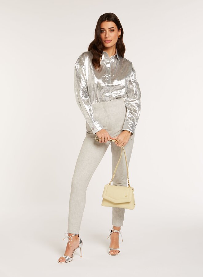 JV / Edin Blouse LS / Silver Metallic