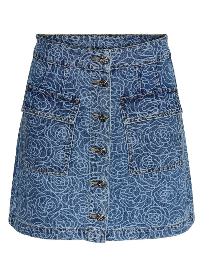 Rosalyn HW Mini Skirt / Medium Blue Denim