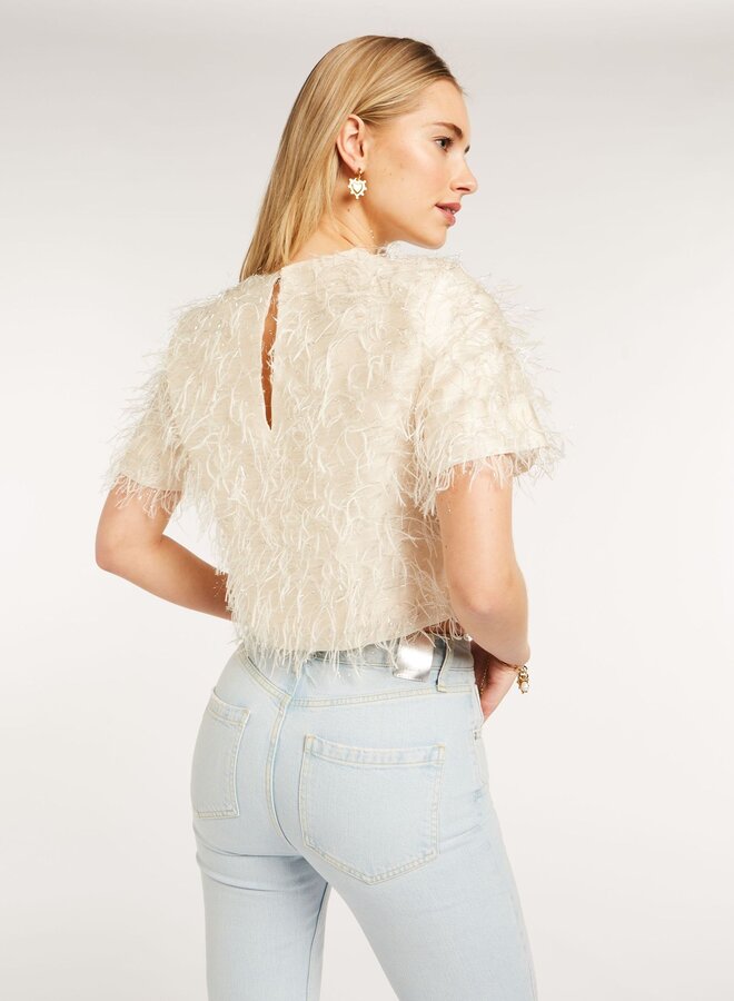 JV / Kiliana Cropped Top / Cocoon White