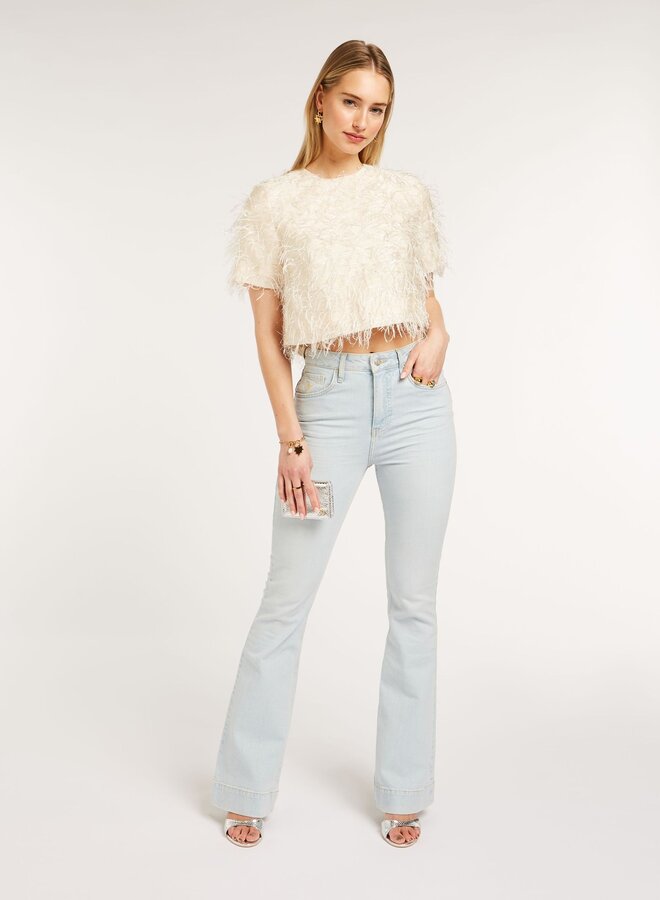 JV / Kiliana Cropped Top / Cocoon White