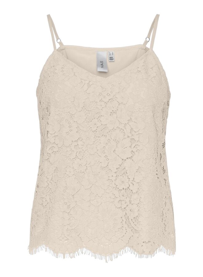 Perla Lace Singlet / Whitecap Gray