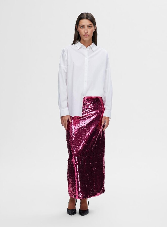 Omina HW Ankle Sequins Skirt / Phlox Pink