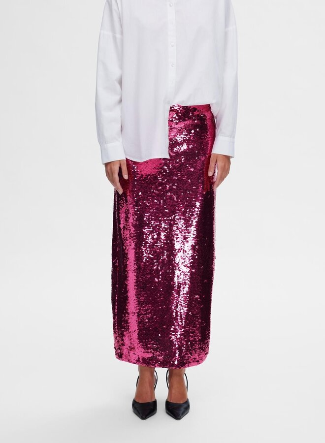 Omina HW Ankle Sequins Skirt / Phlox Pink