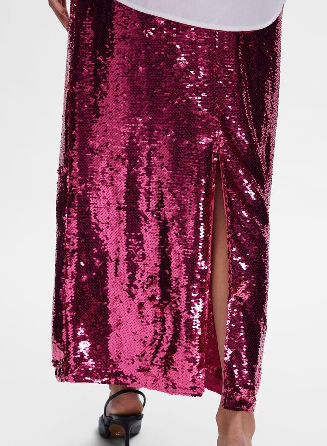 Omina HW Ankle Sequins Skirt / Phlox Pink