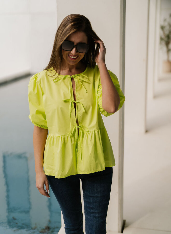 Olivia Shirt Lime Green