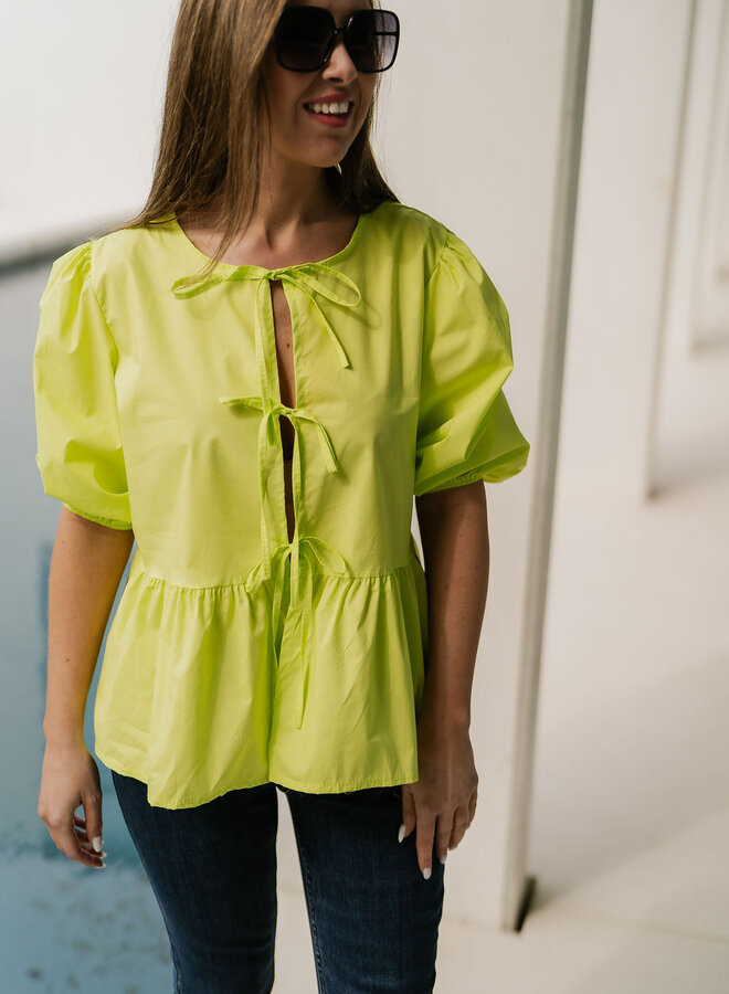 Olivia Shirt Lime Green