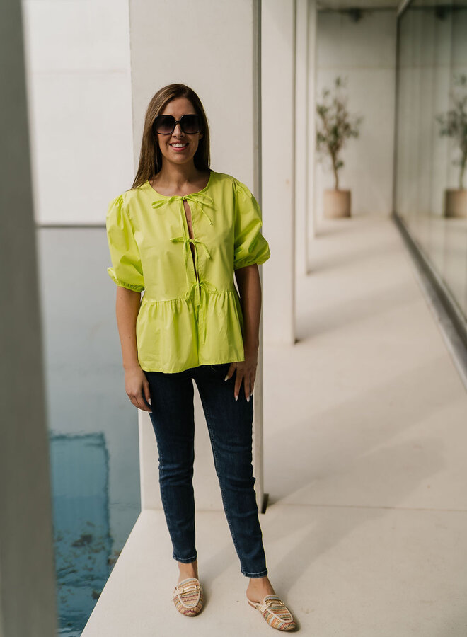 Olivia Shirt Lime Green