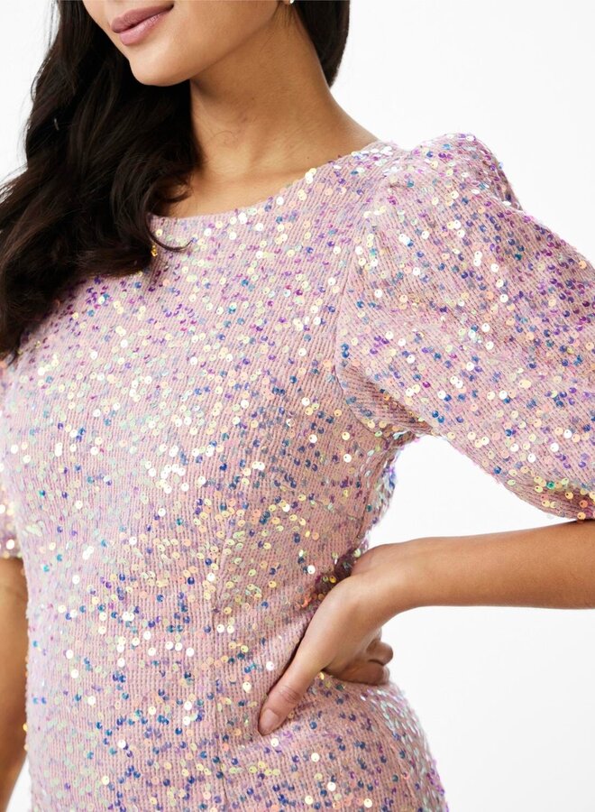 Maja Sequin 2/4 Midi Dress / Pastel Lavender