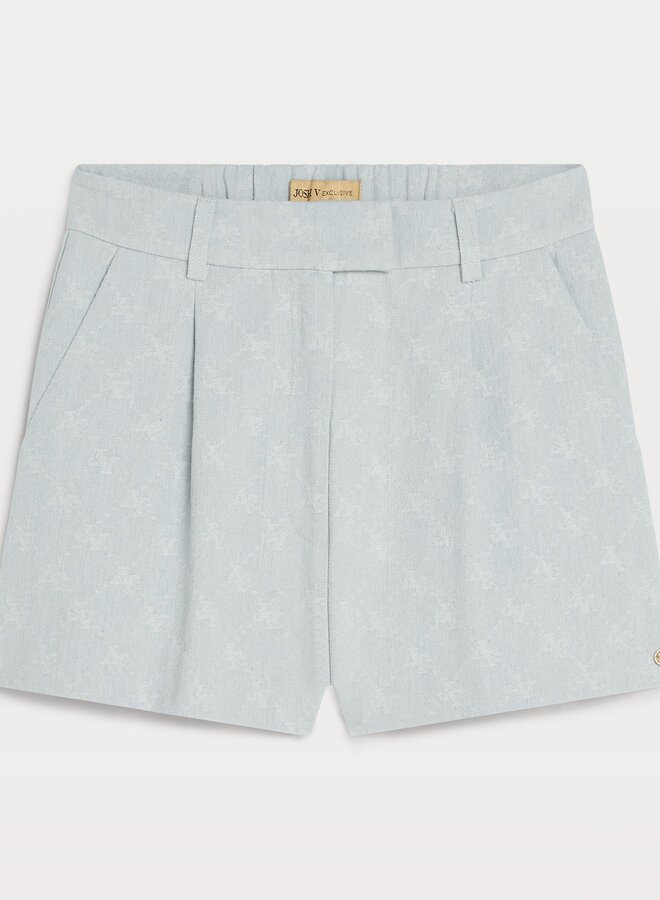 JV/LIVIA High Rise Regular Fit Shorts/ Light Blue Denim