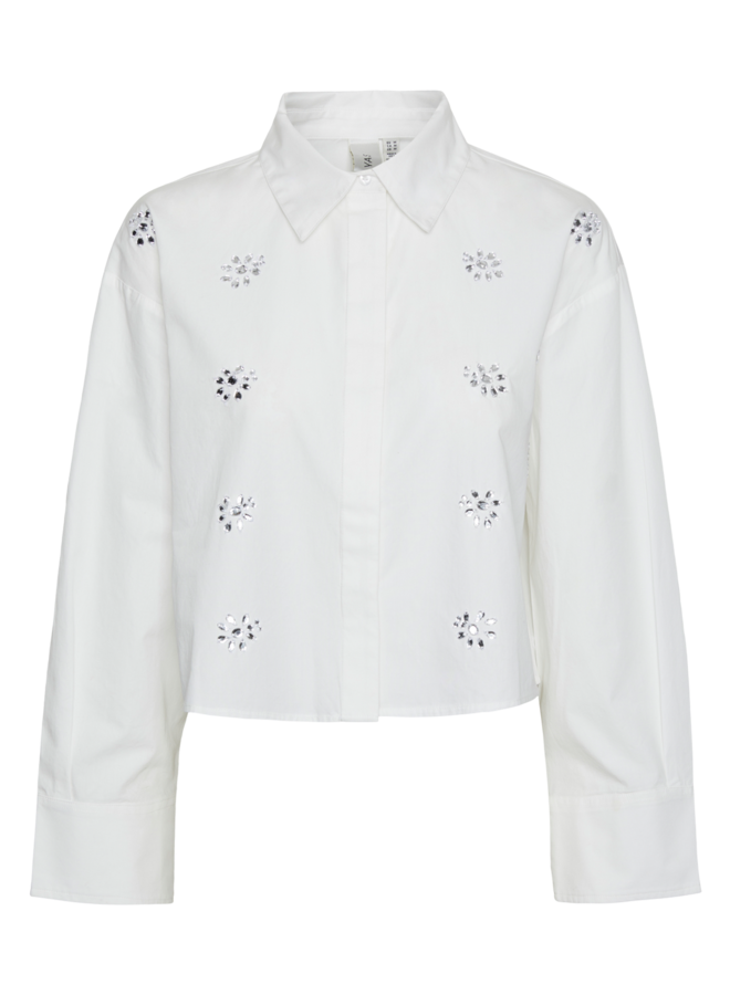 Crystal LS Short Shirt / Star White