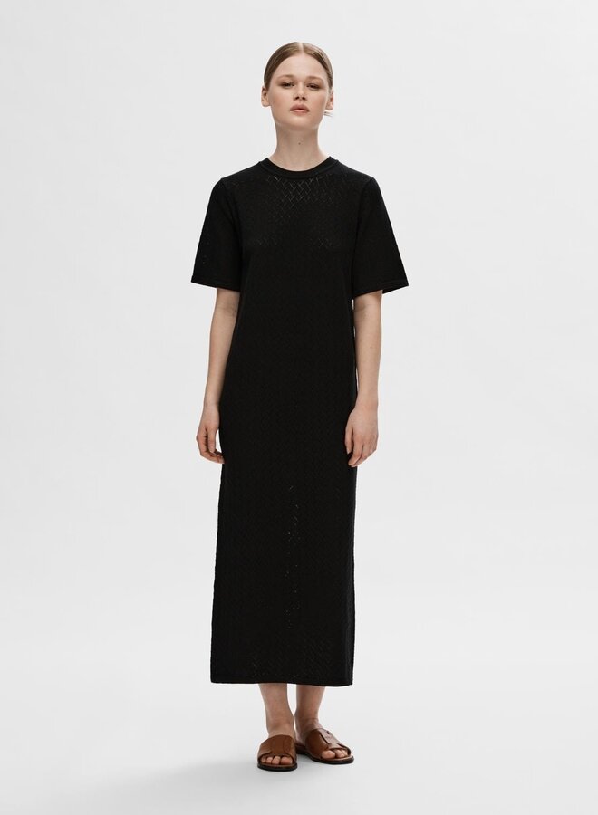 Helena 2/4 Knit Dress / Black