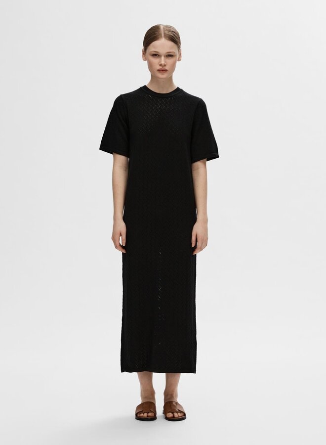Helena 2/4 Knit Dress / Black