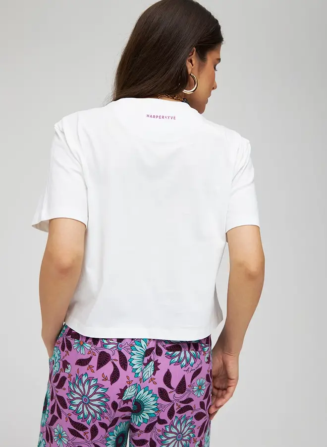 Cropped Paradise Shirt Harper & Yve / Cream White