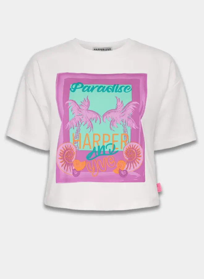 Cropped Paradise Shirt Harper & Yve / Cream White
