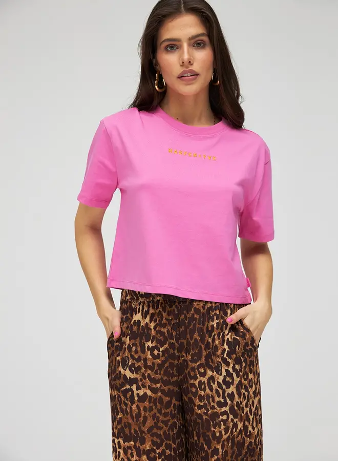 Logo Cropped Shirt Harper & Yve / Lovely Pink