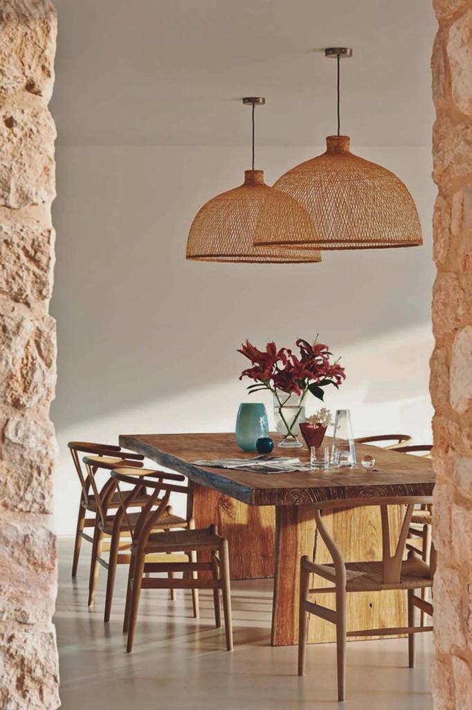 Lámpara de techo de bambú M1 - Natural - Ø75 cm - Ay iluminate - Petite