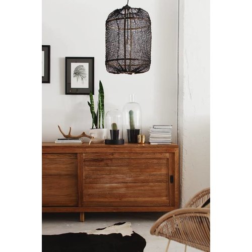 Ay Illuminate Z5 lámpara de bambú y sisal - negra - Ø 42cm x H100cm - Ay illuminate