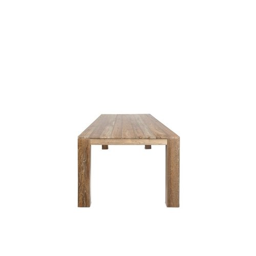 Dareels Mesa de comedor - teca natural - 250x90xa76cm - Dareels