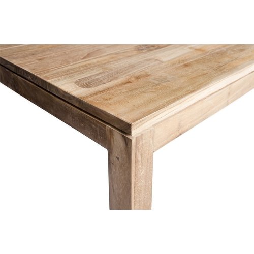 Dareels Mesa de comedor - teca natural - 250x90xa76cm - Dareels