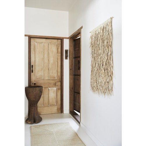 The Dharma Door Colgadura Tala de flecos de palma - Natural - 65xh95cm