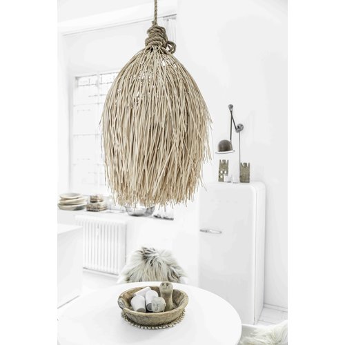 Bazar Bizar Lámpara de techo en rattan Shaggy - natural - Ø60xH90