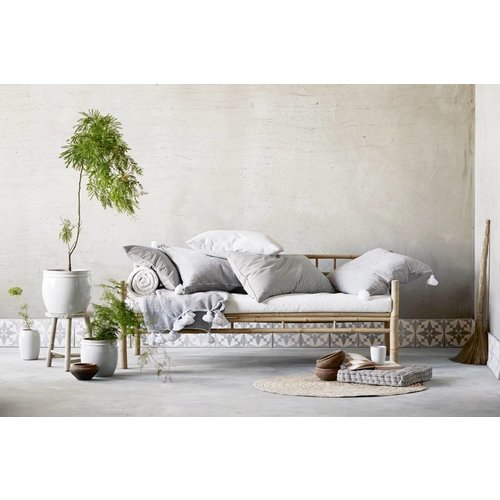 TinekHome Bamboo couch /grey mattress