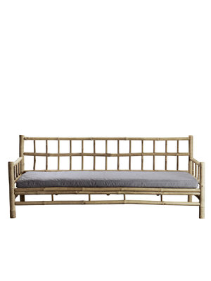 TinekHome Bamboo couch/ grey mattress