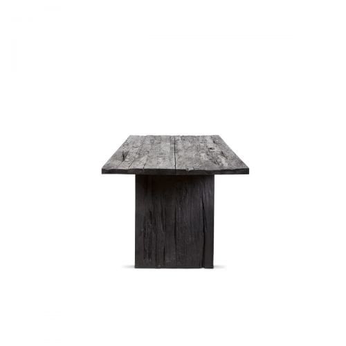 Dareels Erosi black living room table in recycled natural teak - 220x90xh76cm