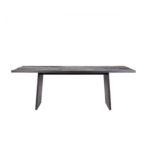 Dareels Erosi black living room table in recycled natural teak - 220x90xh76cm