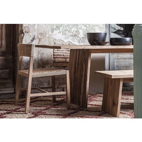 Dareels Erosi living room table in recycled natural teak - 220x90xh76cm
