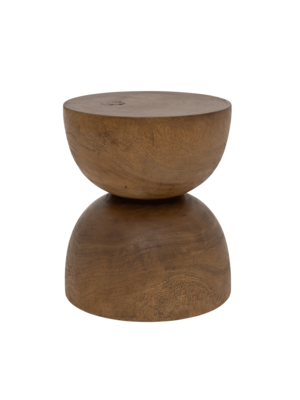 Urban Nature Culture - UNC Side table of  wood, hourglass form  Ø 40 * 45 CM