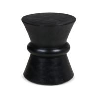 Stool of black wood