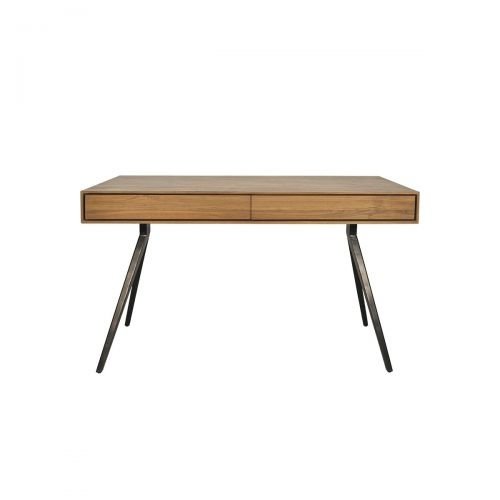 Dareels Majesti desk in recycled teak and iron - 130x55x76cm