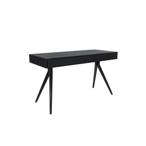 Dareels Majesti black desk in recycled teak and iron - 130x55x76cm