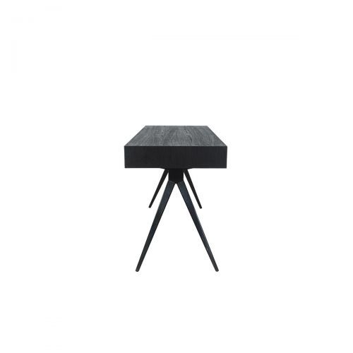 Dareels Majesti black desk in recycled teak and iron - 130x55x76cm