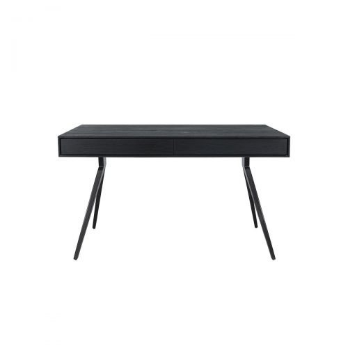 Dareels Majesti black desk in recycled teak and iron - 130x55x76cm