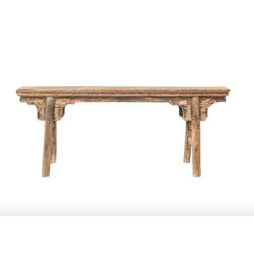 pieza unica Bench of elm wood