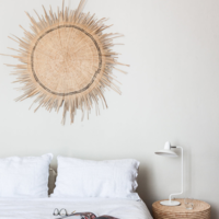 Sun Circle Colgante de pared Natura, 90 cm