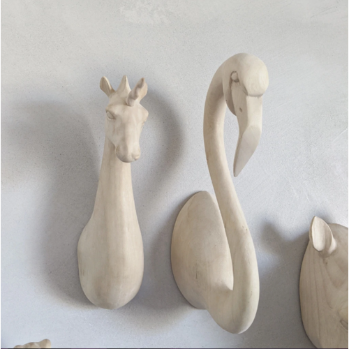 Natural Big Animal Head Hooks