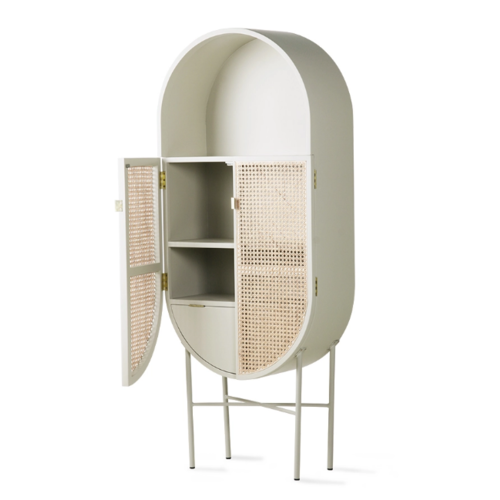 HKLiving Retro Oval Cabinet - 65x30x160h cm