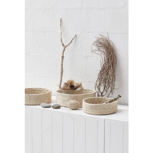 The Dharma Door Trio of Round Baskets - Natural