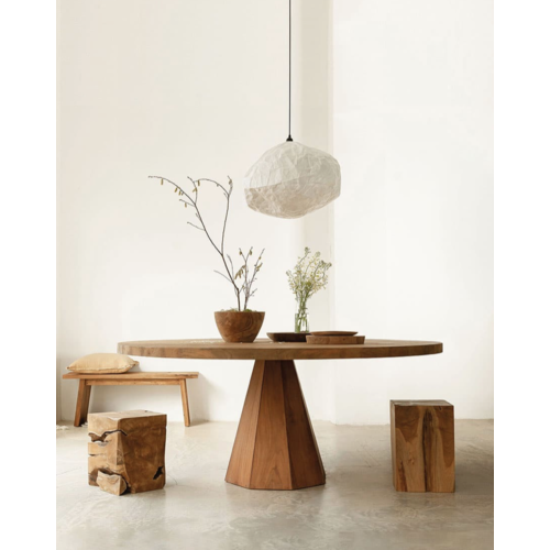 Dareels Round dining table recycled teak Ø160cm