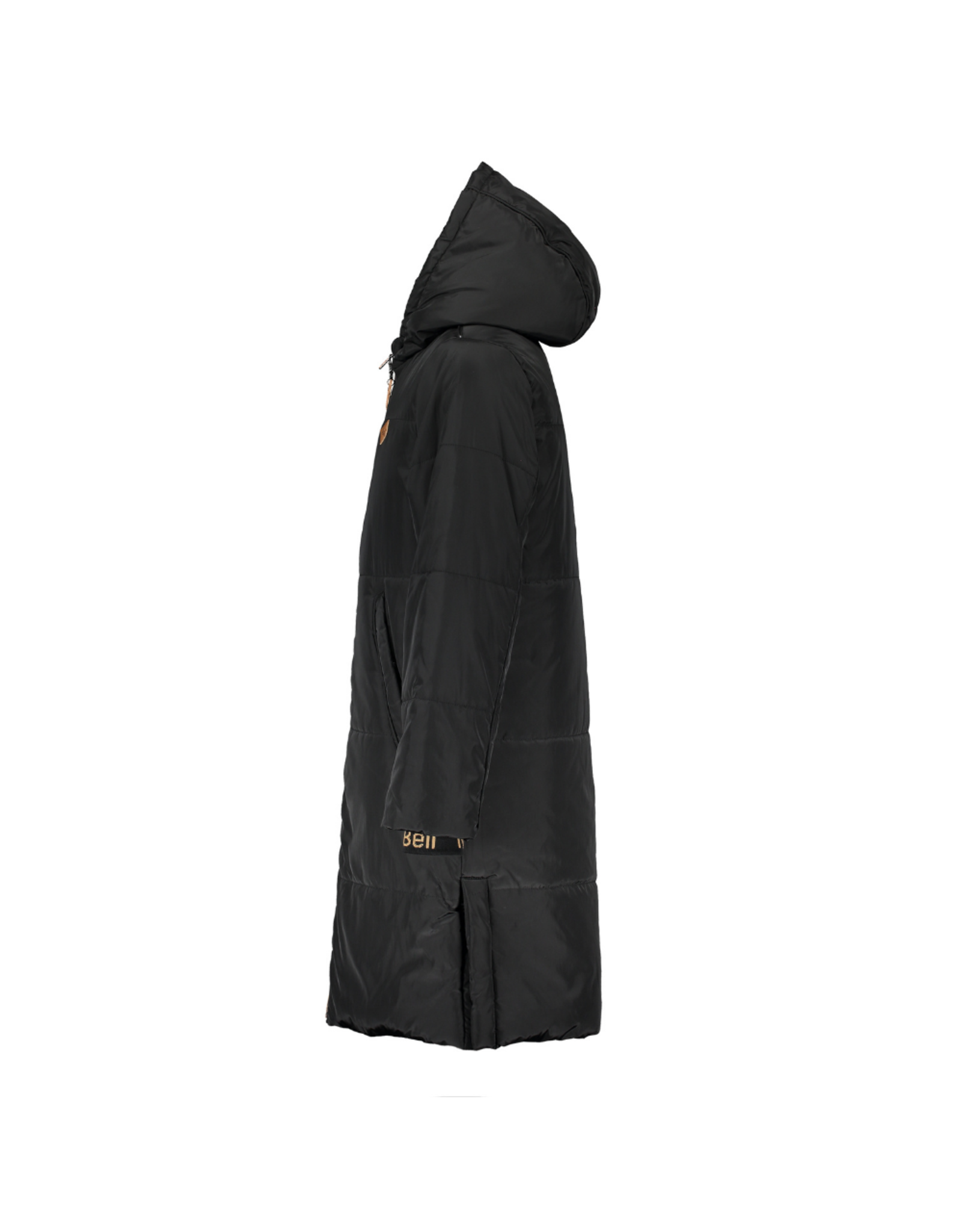 Nobell NoBell baggy long hooded jacket 3205 jet black