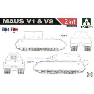 TAKOM Panzerkampfwagen VIII "Maus" V1 & V2 - 1:35