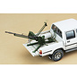 MENG Toyota Hilux Dual Cab Pick-up Truck w/ ZPU-1 AAA - 1:35