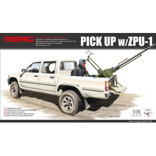 MENG Toyota Hilux Dual Cab Pick-up Truck w/ ZPU-1 AAA - 1:35