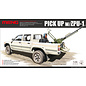 MENG Toyota Hilux Dual Cab Pick-up Truck w/ ZPU-1 AAA - 1:35